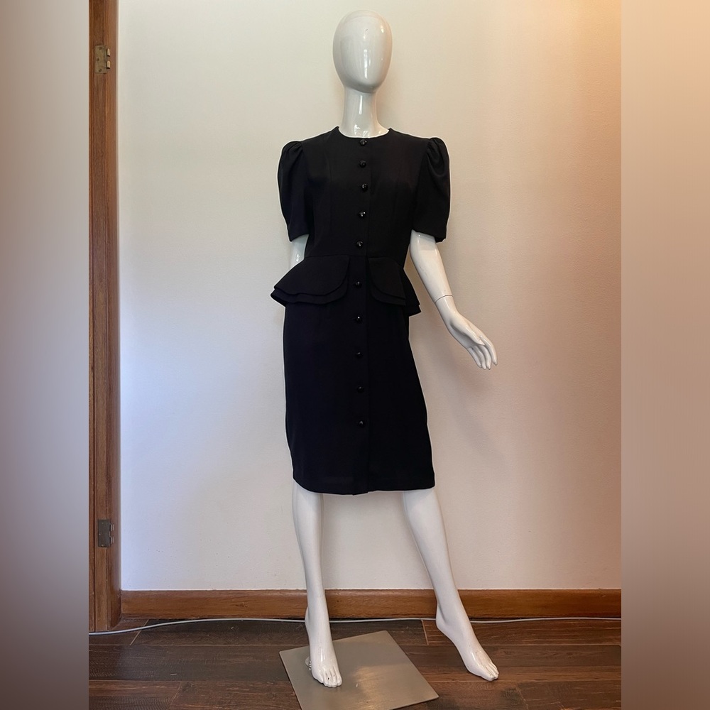 Vintage 80’s Jessica Howard peplum dress.